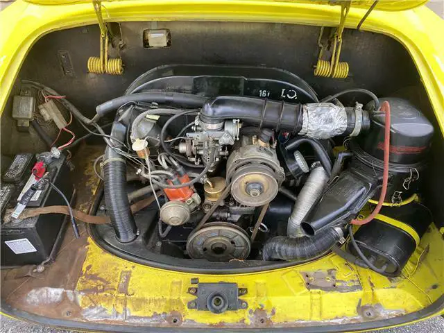 1973 vw volkswagen limited edition rare sports ghia convertible yellow