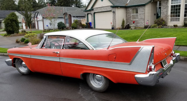 1958 plymouth 2dr ht christine, 440, fury add ons, bumper wings 150 speedo more!