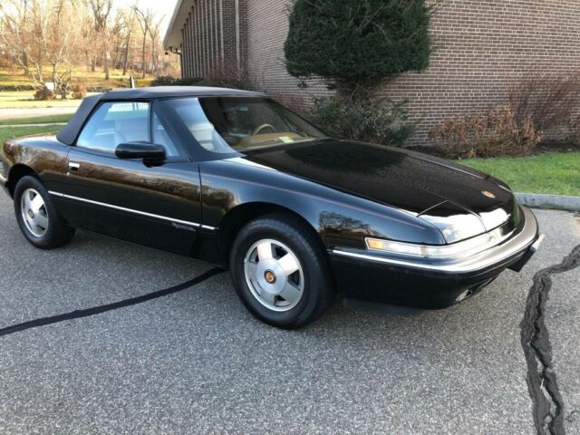 1990 buick reatta convertible black loaded v6 clean car fax