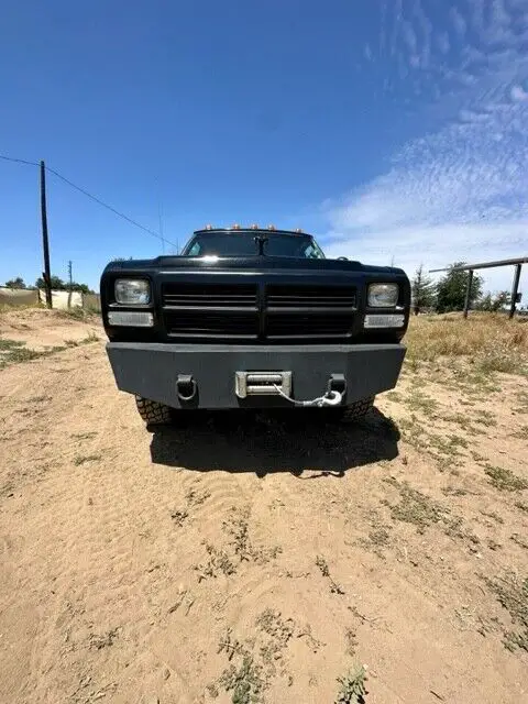 1992 dodge power ram 250 cummins turbo diesel 4x4 flat bed custom! 20" wheels