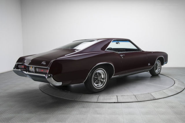 1967 buick riviera 9133 miles maroon hardtop 430 ci v8 3 speed automatic