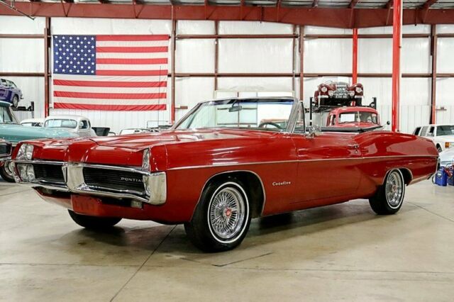 1967 pontiac catalina convertible 18483 miles radiant red convertible v8 automat