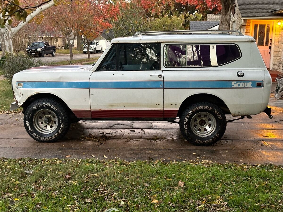 1980 international scout ii white 4wd automatic cvi ho