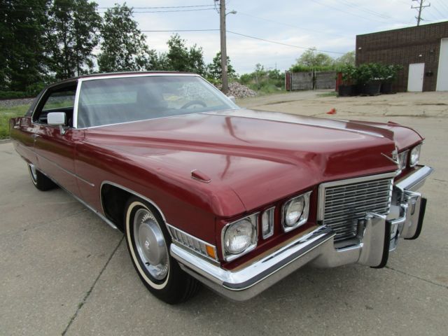 1972 cadillac coupe deville - 49k miles - air - power - beautiful & original