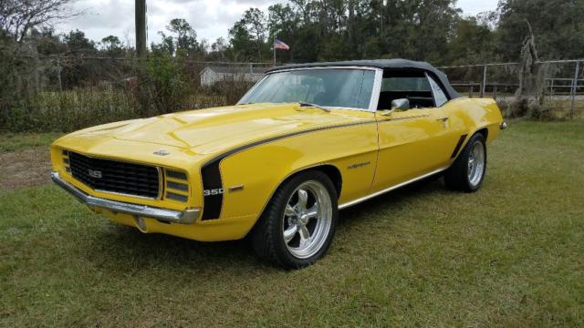 1969 camaro rs convertible daytona yellow