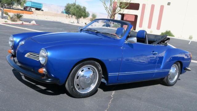 1972 volkswagen karmann ghia convertible! 1200cc! new viper blue met!!!