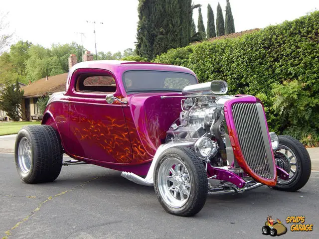 1933 ford 3w coupe hot rod high-boy redneck tci kugel fatman 383 v8 blower 700r4