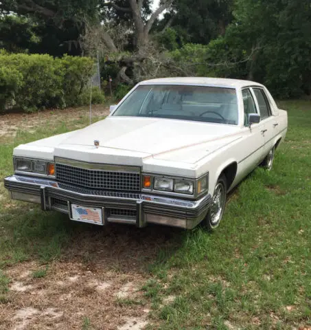 triple white 1979 cadillac sedan deville (mint condition-one owner car)
