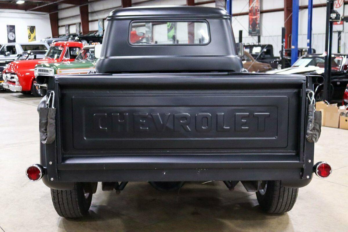 1958 chevrolet 3600 94235 miles matte black pickup truck