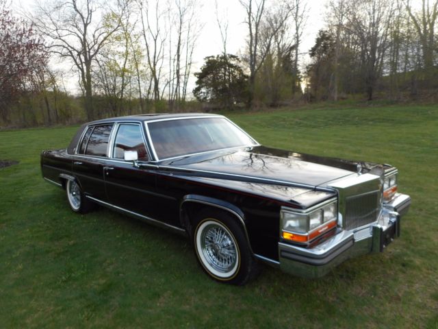 1989 cadillac brougham d' elegance with 5,358 orig miles. 100% orig rust free