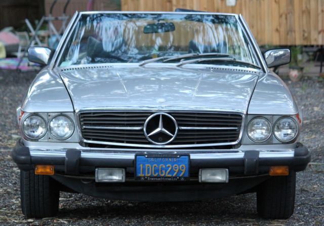 1979 mercedes benz 450sl coupe convertible*euro classic*silver*auto*no reserve*