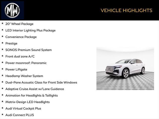 2023 audi q4 e-tron prestige 50 quattro