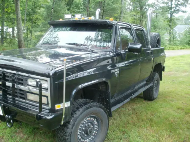 1985 chevy k30 crew cab ultra short bed 6.2l turbo diesel 1 ton 4x4