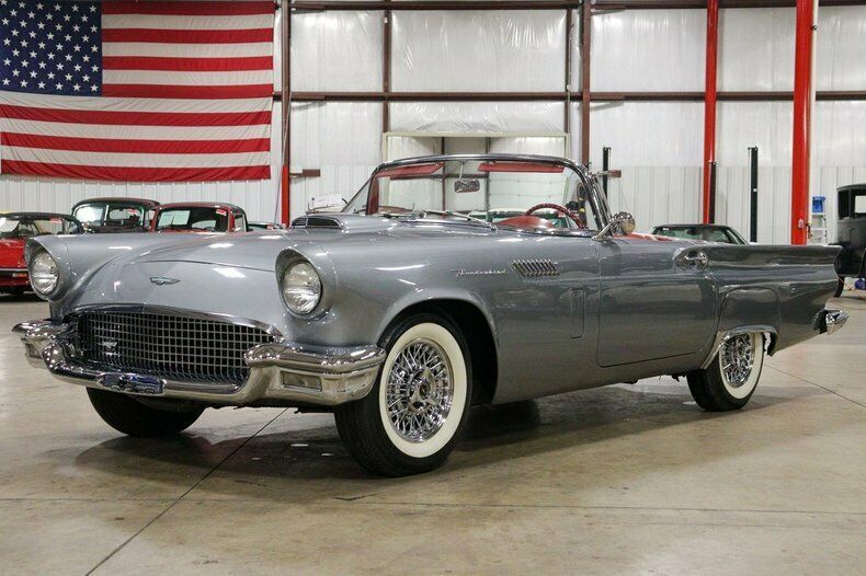 1957 ford thunderbird 66875 miles gun metal gray metallic convertible 292ci v8