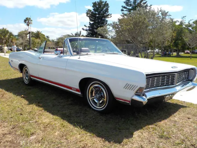 1968 ford galaxie xl convertible, 390ci, automatic, white/red