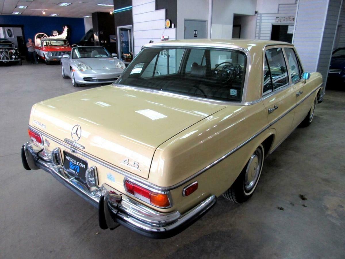 1972 mercedes-benz 280 se 24,003 miles yellow select automatic