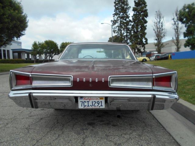 1966 burgundy dodge polara two door hard coupe