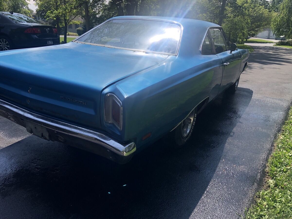 1969 plymouth road runner coupe blue rm21