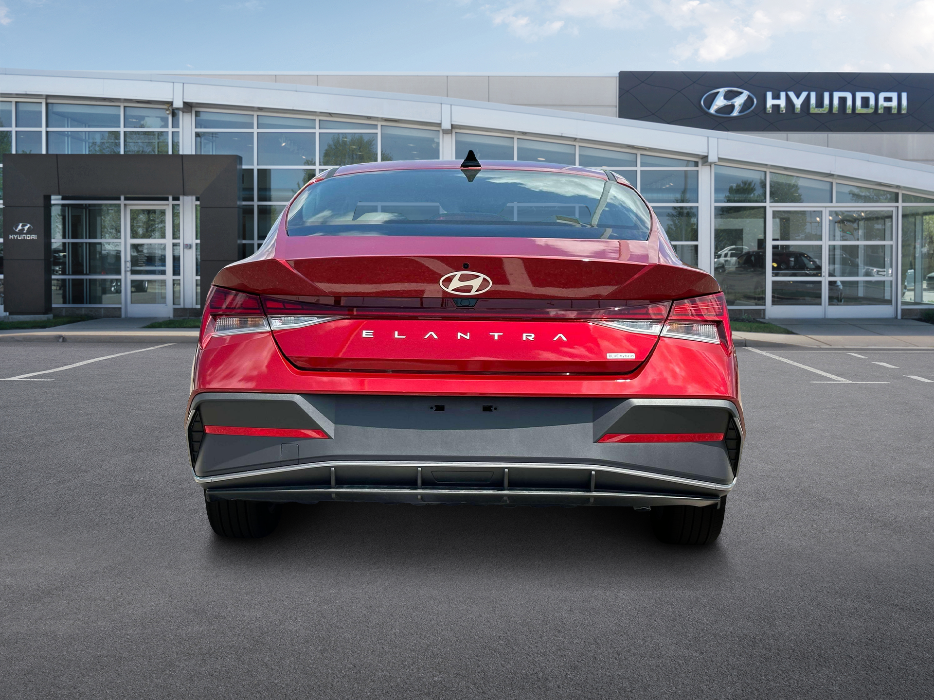 2024 hyundai elantra hybrid blue
