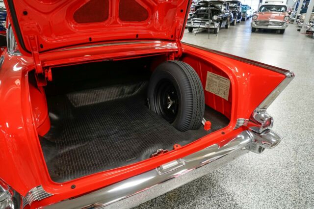 1957 bel air 2 door hard top red