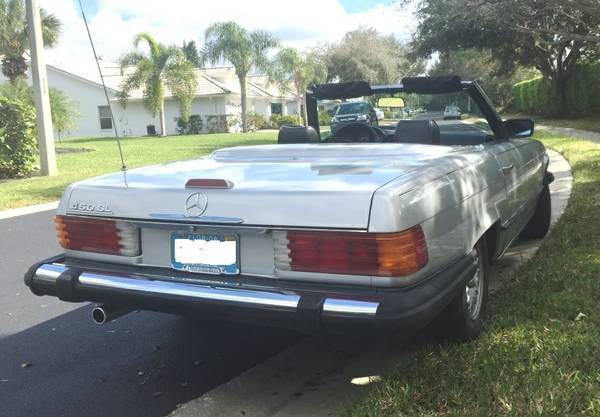 1976 mercedes benz 450sl roadster silver 94,000 miles excellent inside an out