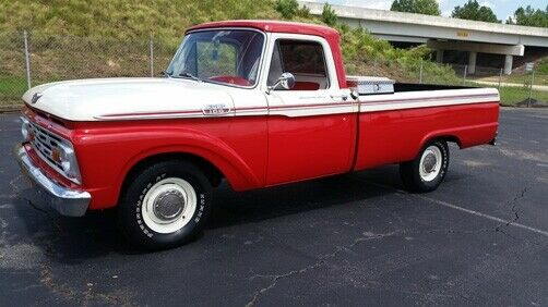 1964 ford f100 95700 miles red/white