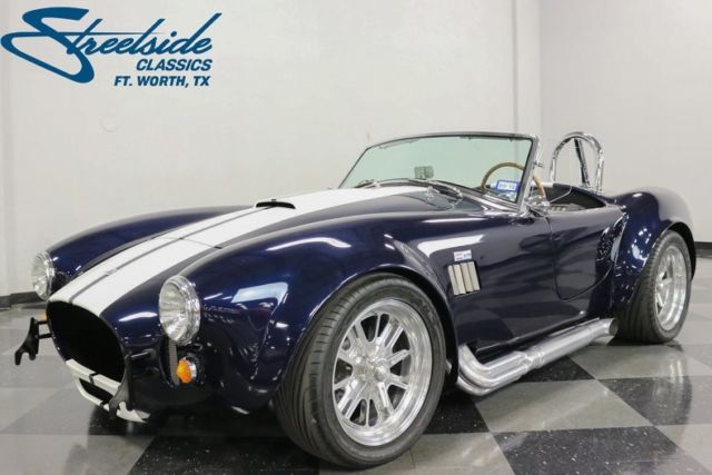 1967 shelby cobra replica 355 miles midnight blue roadster 351 windsor v8 5 spee