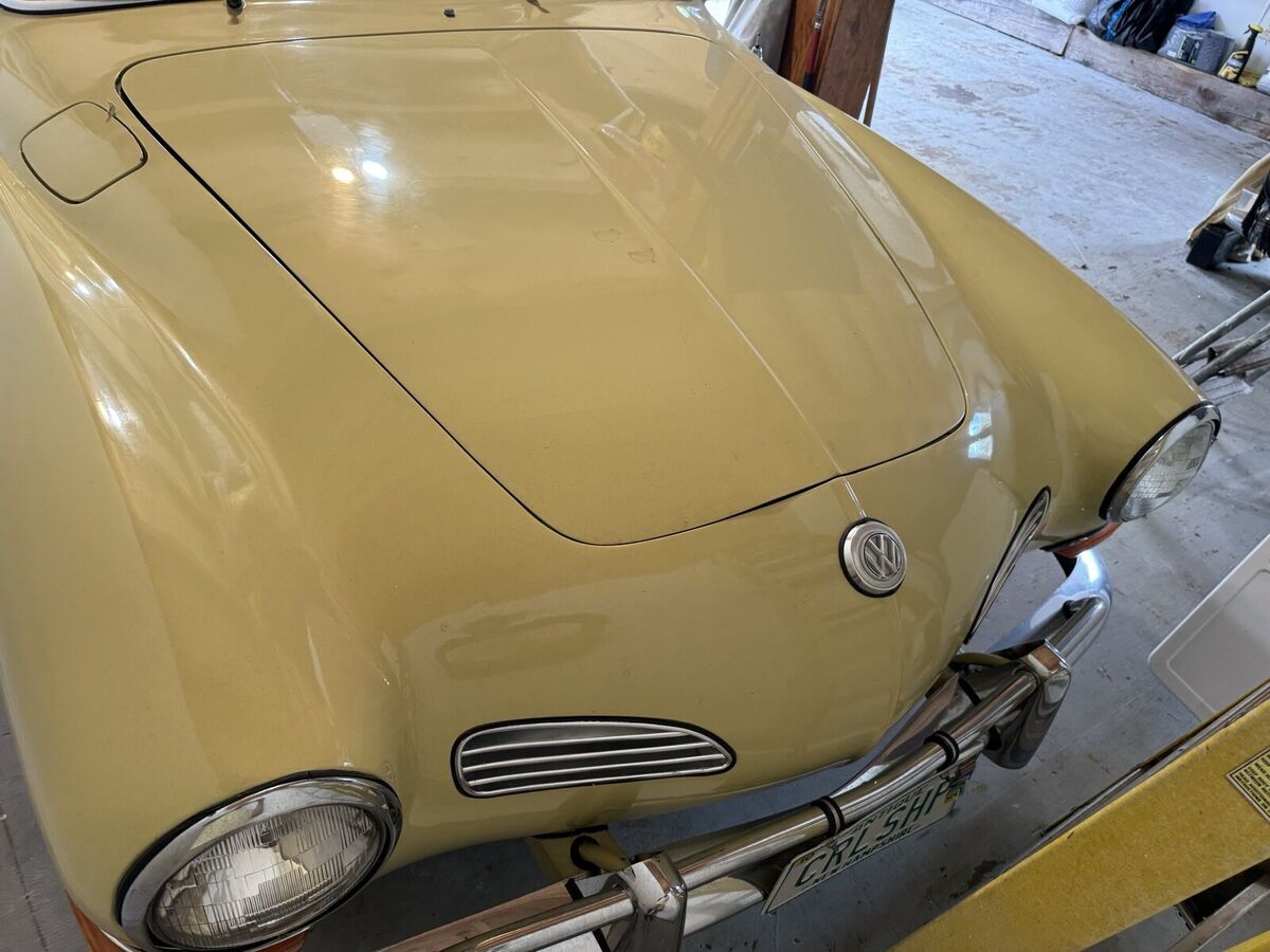 1970 volkswagen karmann ghia convertible yellow