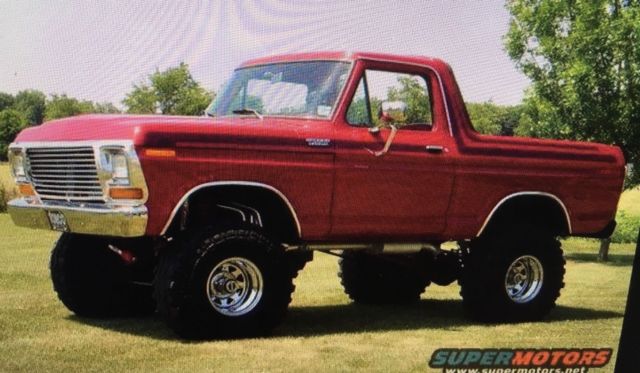 1978 red on red ford bronco xlt ranger