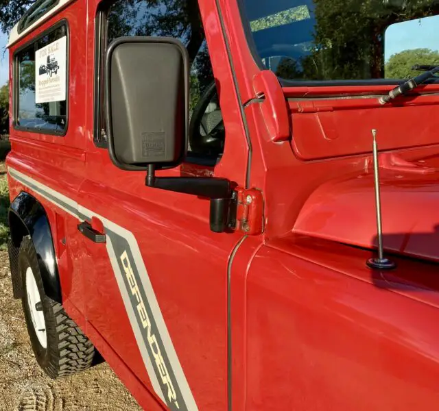 1992 land rover defender 90 200 tdi~portofino red~pristine condition~dry stored~