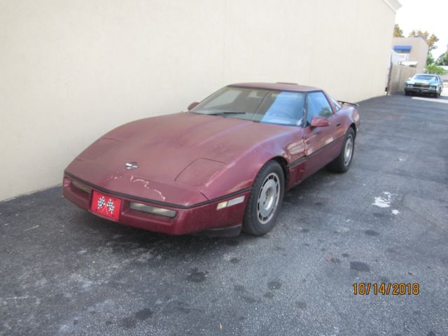 no reserve 1984 corvette barn find solid runs good junkyard parts restore lot