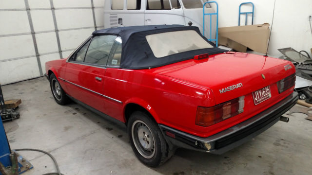 1986 maserati bi turbo spyder convertile not quattro porte