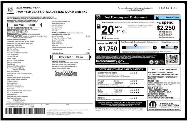 2022 ram 1500 tradesman