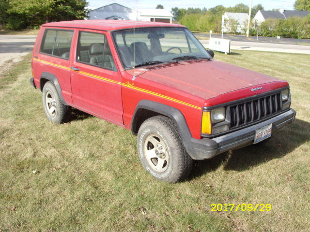 1991 jeep cherokee 2 dr sport california truck 4.0l 5spd with air, zero rust