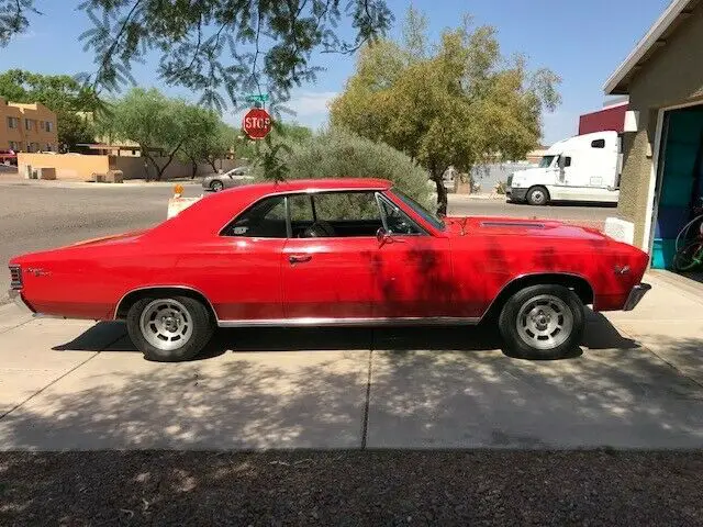 1967 chevrolet chevelle ss coupe, red w/black original interior, manual