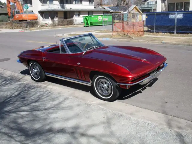 1965 chevrolet corvette stingray convertible 327-300 h.p. 4-speed #,s match