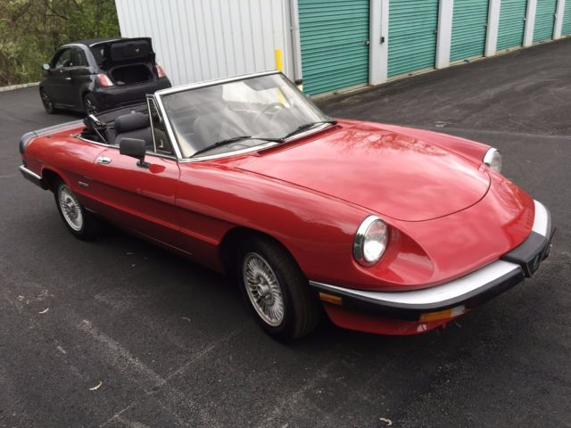 1987 alfa romeo spider very low miles mechanically sound new interior no reserve
