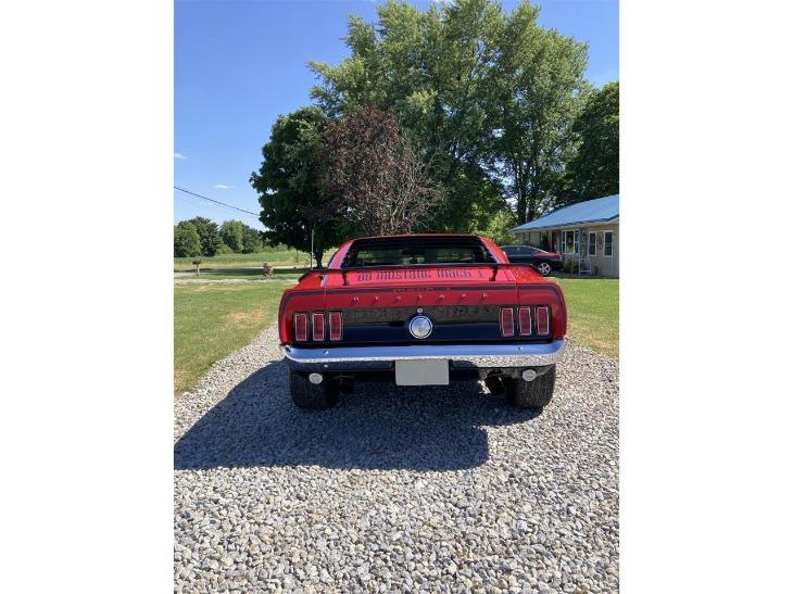 ford mustang mach 1 red/black