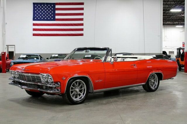 1965 chevrolet impala convertible 8699 miles orange coupe 327ci v8 manual