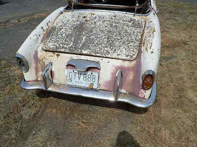 1959 fiat 1100 1200 tv transformabile spyder pininfarina. long outside storage
