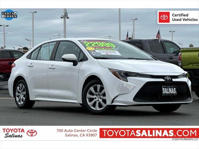 2022 toyota corolla le