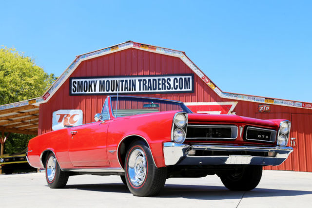 1965 pontiac gto montero red convertible 389 v8 automatic