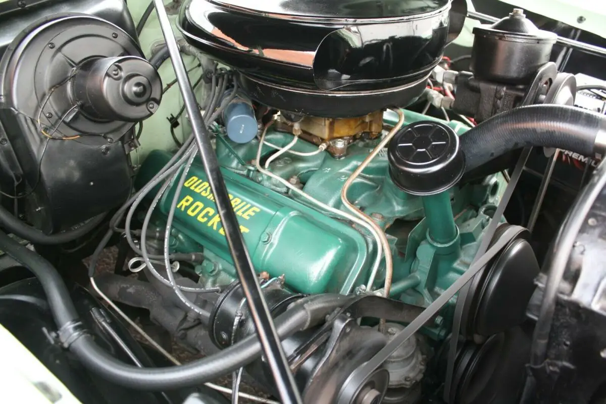 1954 oldsmobile super 88 rocket 324 v8 convertible power top and continental kit