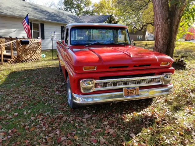 1965 chevrolet c10 custom cab ac big window v-8 automatic