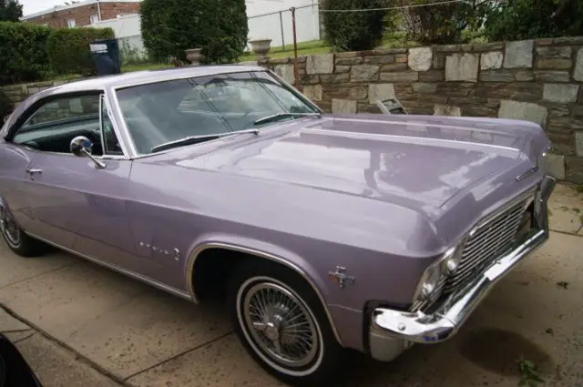 1965 chevrolet impala two door sport coupe evening orchid