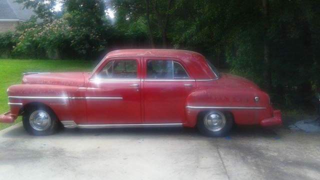 antique car, old american car, chrysler 1950
