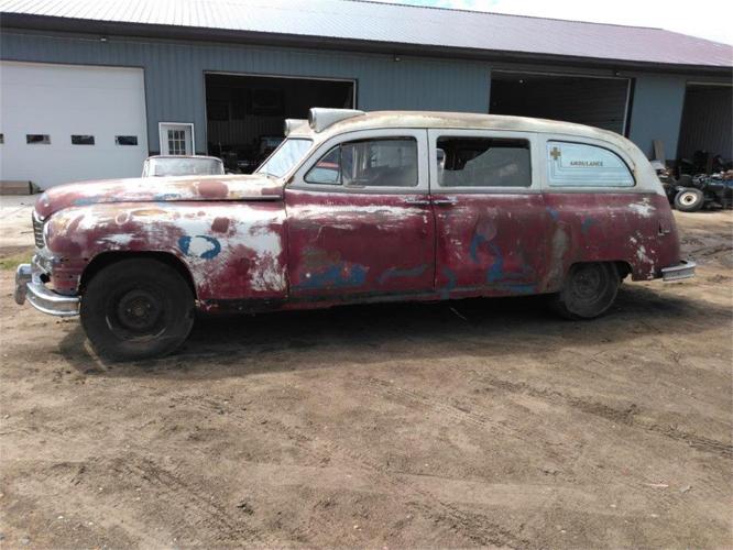 1949 packard ambulance in parkers prairie, minnesota