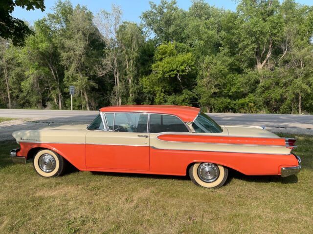 1957 mercury monterey coupe white rwd automatic monterey