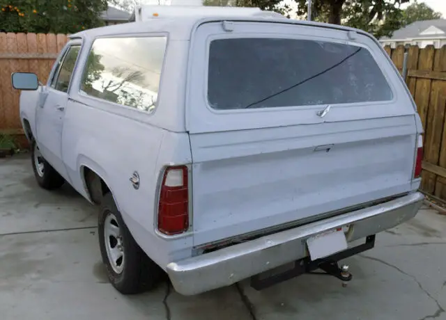 1975 "pop-top" dodge ramcharger 360 v8, automatic 2wd