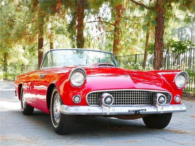 1955 ford thunderbird convertible 27533 miles red convertible 292 v8 automatic